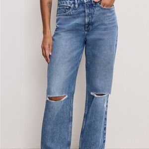 Good American Good 90’s relaxed jeans Size 6/28